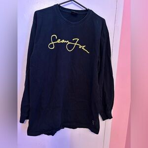 Sean John Long Sleeve Black Shirt